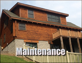  Mechanicsburg, Ohio Log Home Maintenance
