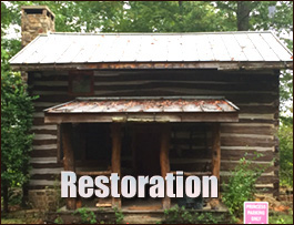 Historic Log Cabin Restoration  Mechanicsburg, Ohio